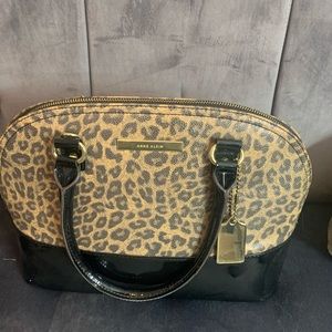 Anne Klein cheetah purse